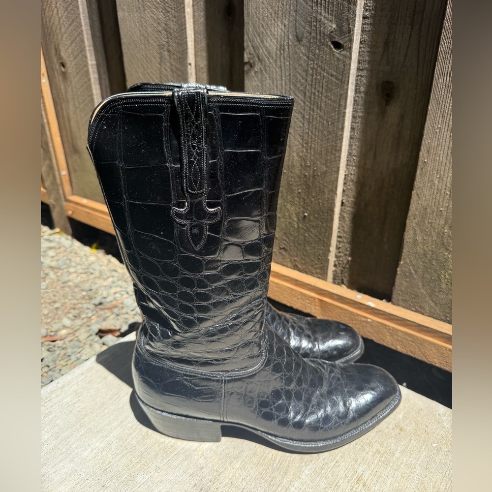 Lucchese Full Alligator Belly San Antonio Size 10D
